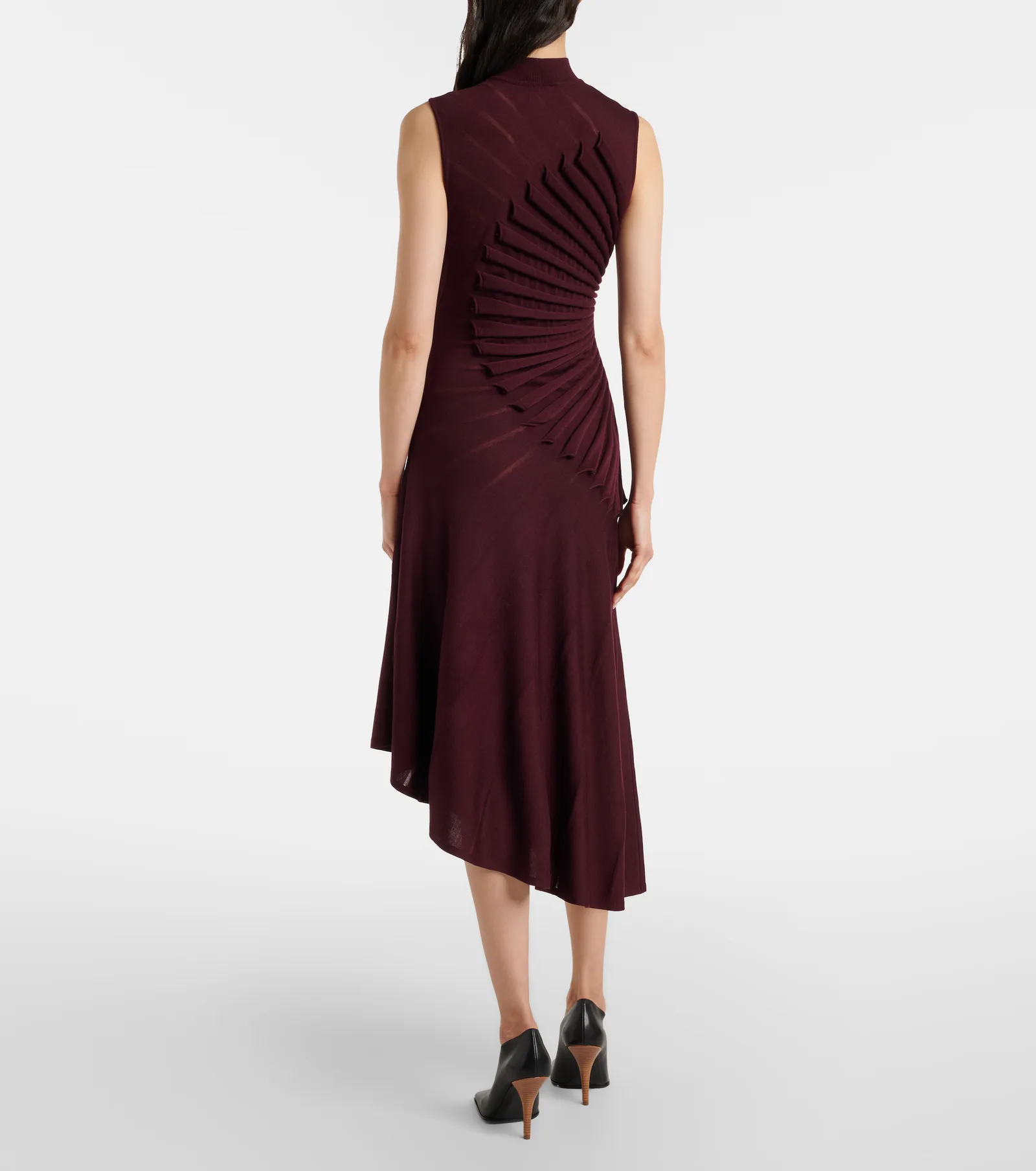 Alaïa Burgundy Dress 2