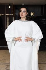 فستان كريكور جابوتيان أبيض 2
