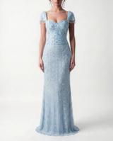 Eliane Sabbagh Sky Blue Embellished Gown 1
