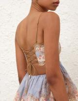 Zimmermann Blue Printed Tiered Maxi Dress 3