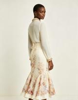Zimmermann Ivory Floral Shirt & Skirt Set 4