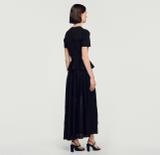 Sandro Black Peplum Maxi Dress 4