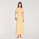 Sandro Yellow Knitted Maxi Dress 1