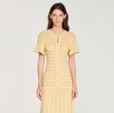 Sandro Yellow Knitted Maxi Dress 2
