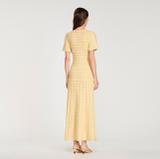 Sandro Yellow Knitted Maxi Dress 4